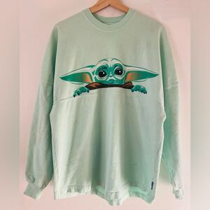 Disneyparks The Mandalorian Grogu Spirit Jersey Sweatshirt
Size M Oversized